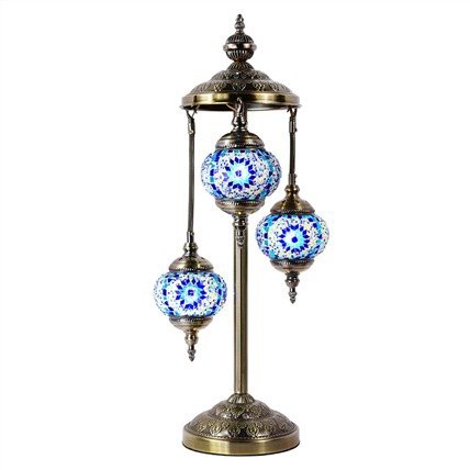 Turkish Mosaic Floor Lamp 3 Lights