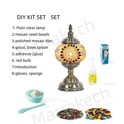 DIY Small Turkish Mosaic Lamp